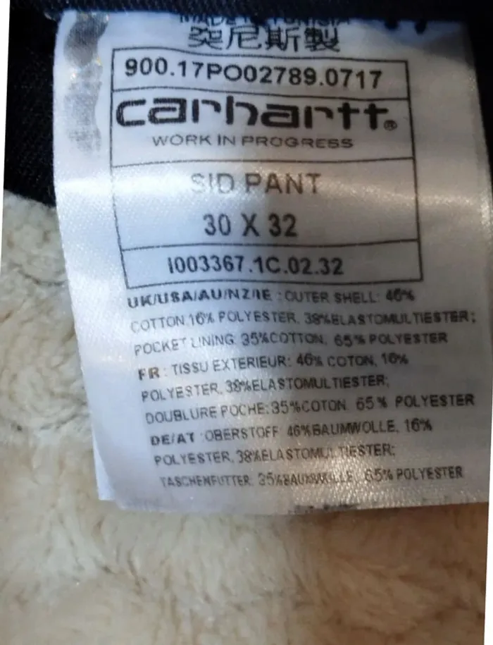 Pantalon Carhartt Bleu 36 Super état - photo numéro 3