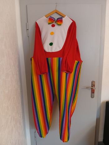 Rigolote combinaison clown multicolore M 