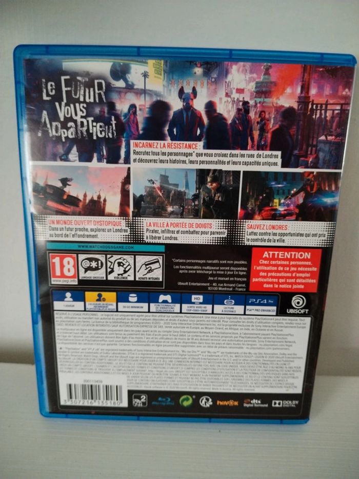 Jeu PS4 Watch Dogs Legion - photo numéro 2