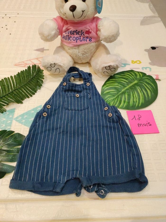 Salopette short 18 mois garçon