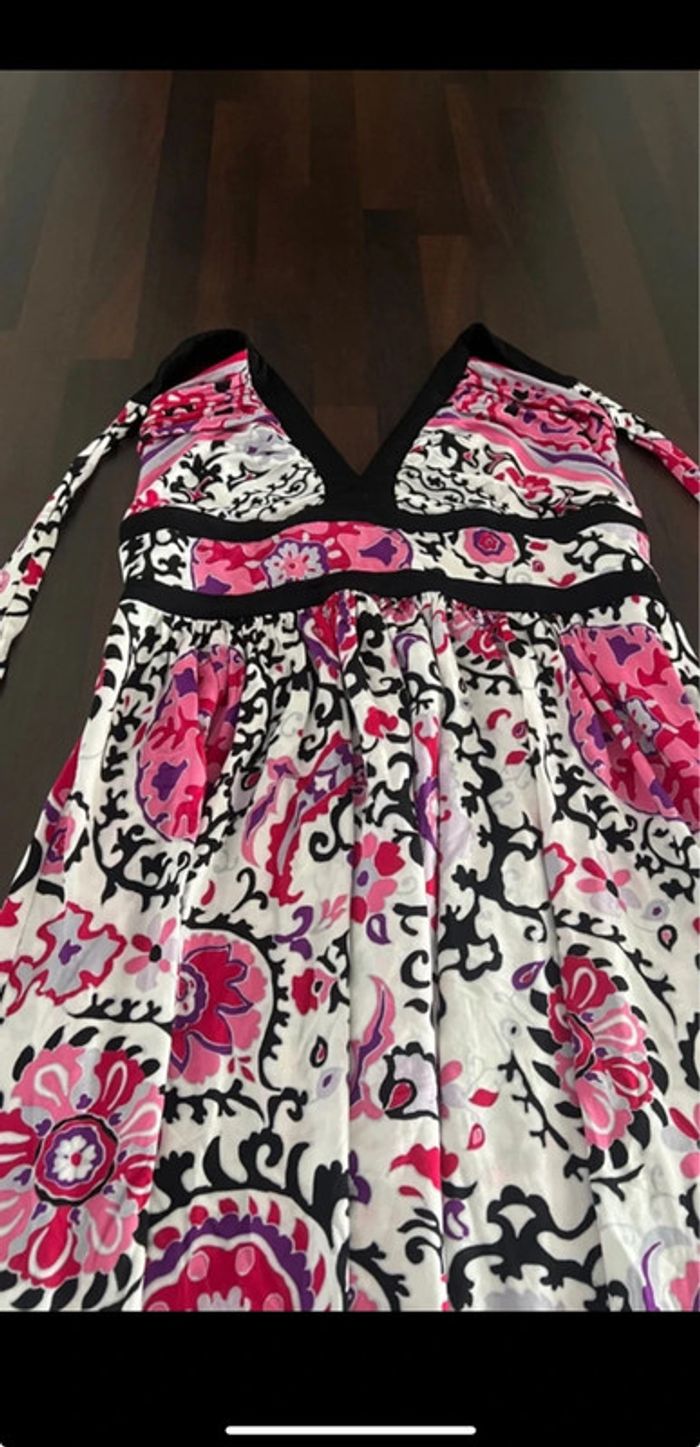 Très jolie Robe longue d'été Marella achetée en boutique en Italie en parfait état. Taille M - photo numéro 5