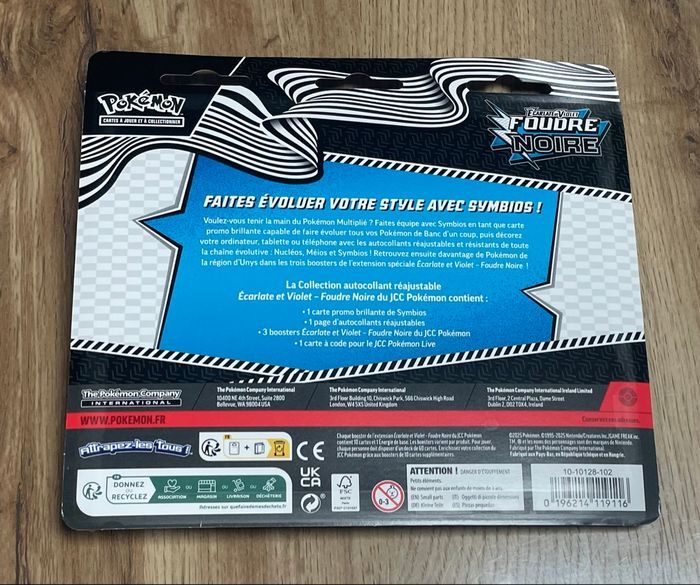 Pokémon Tripack Symbios Foudre noir ev10.5 écarlate et violet - photo numéro 2