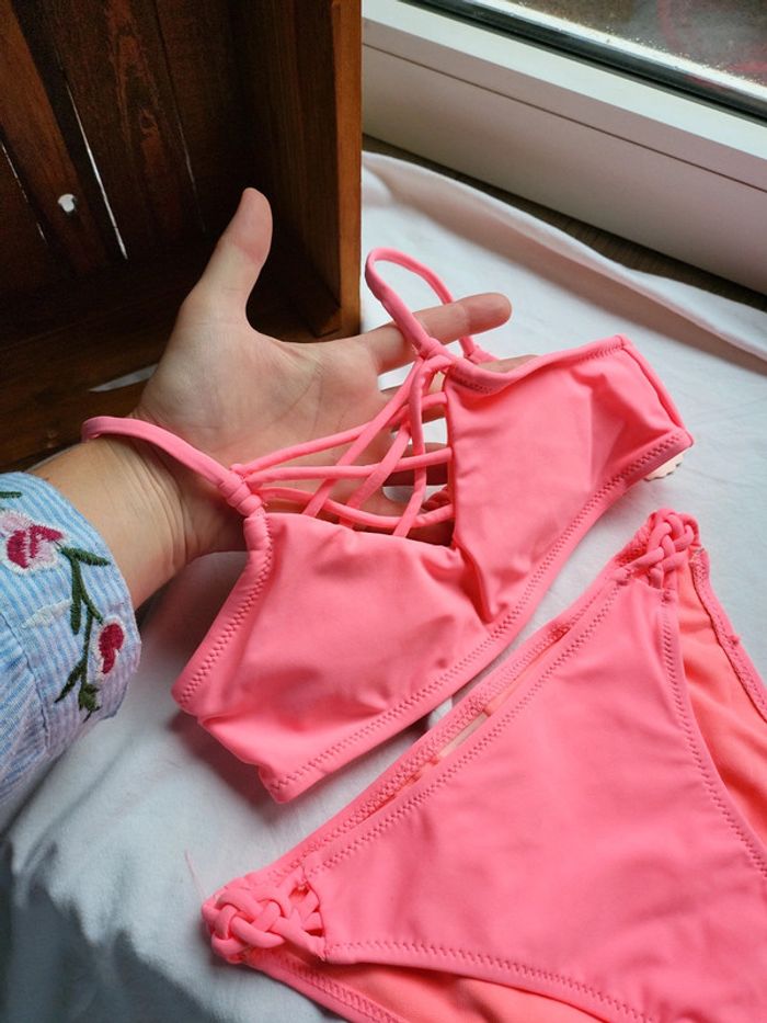 Maillot de bain flashy girly fluo 8 10 ans - photo numéro 4