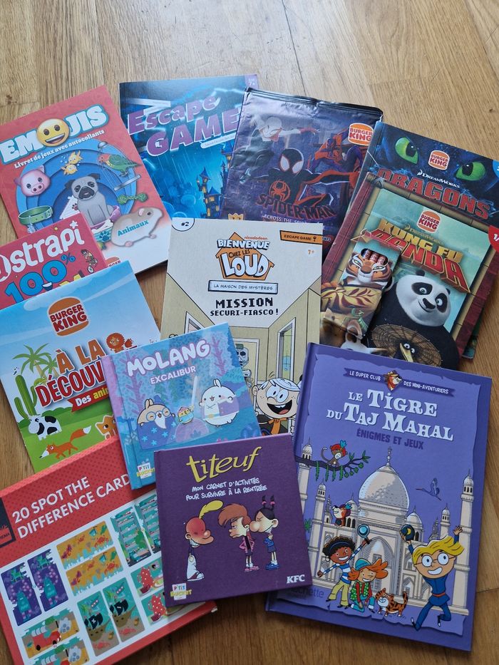 Lot livres activités