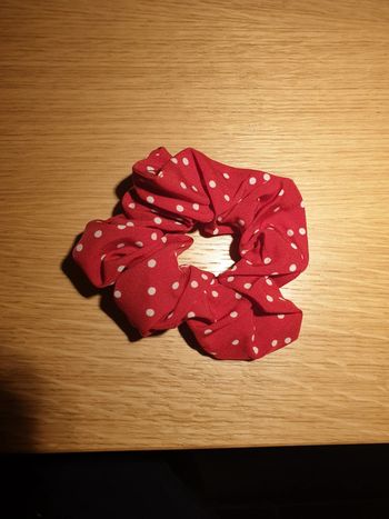 Chouchou élastique tissu pois