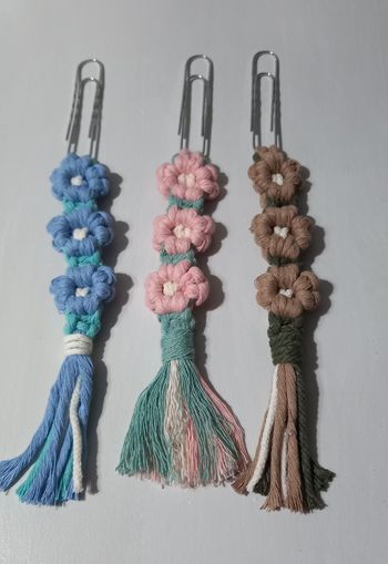 Marque pages macramé