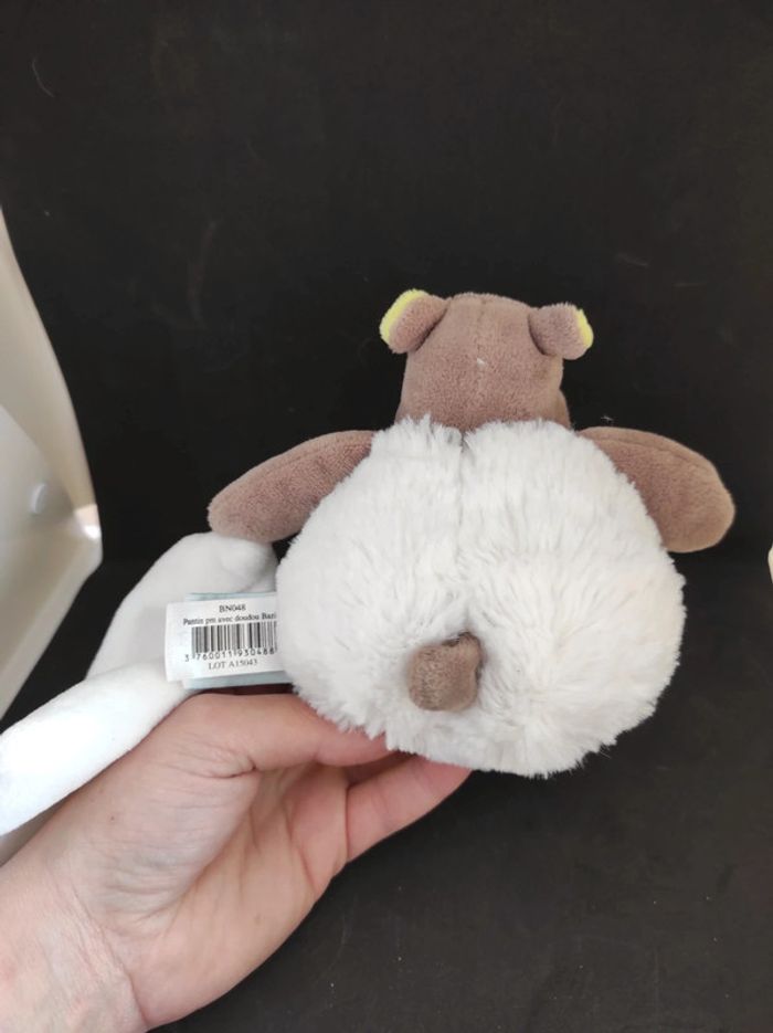 Bn048 Baby Nat' Bazile Hippopotame doudou plat mouchoir #geektradedoudou - photo numéro 5