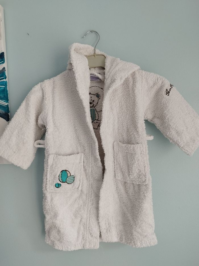 Peignoir en éponge garçon 24 mois