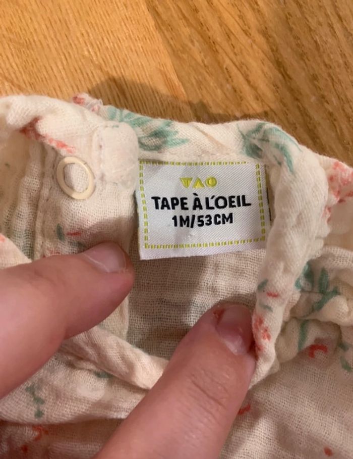 Ensemble haut+pantalon Tape à l’œil 1 mois - 53 cm - photo numéro 5