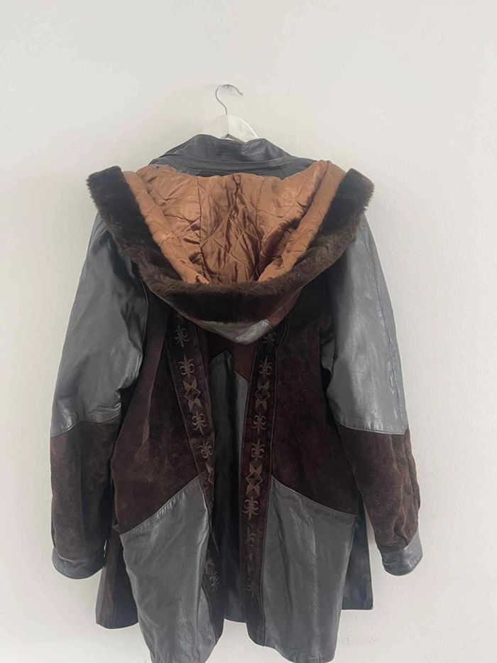 Blouson / Manteau en cuir mixte - photo numéro 5