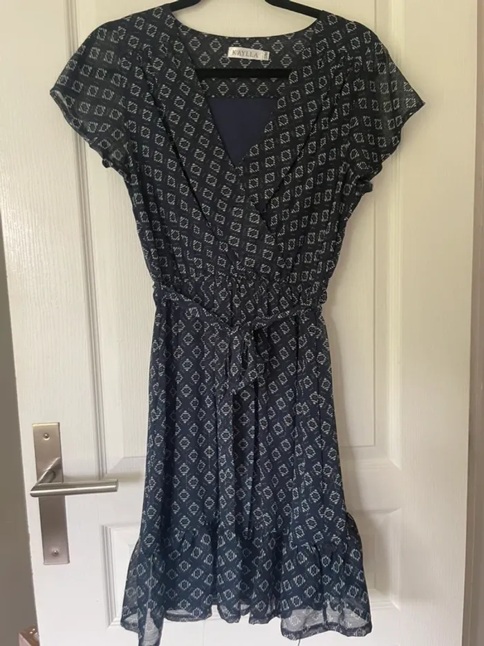 Robe à motifs marine Kaylla