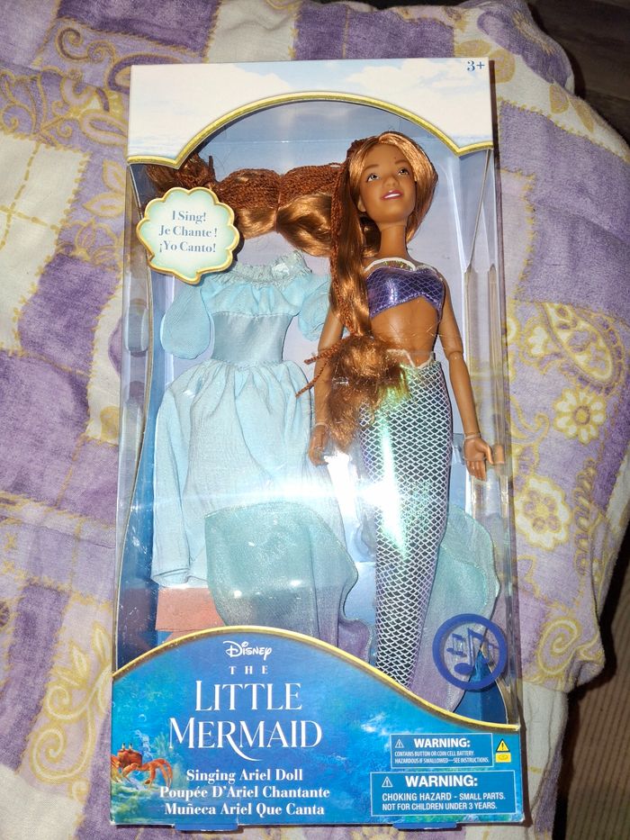 Poupée singing disneystore ariel disney film