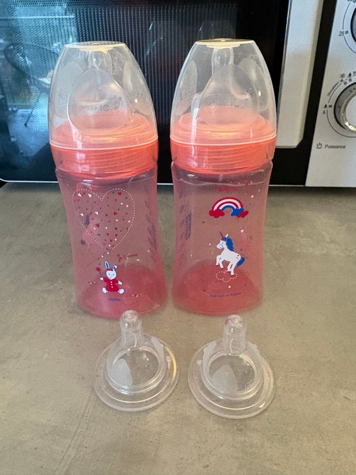 Dodie Biberon Triangulaire Rose 270ml - photo numéro 4