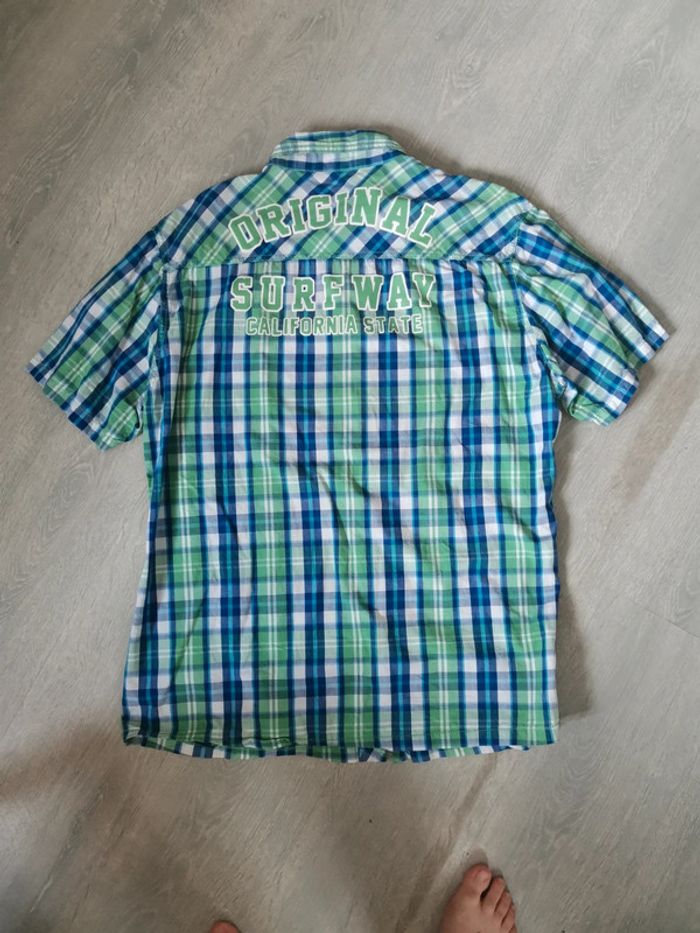 Chemise manches courtes homme carreaux - photo numéro 5