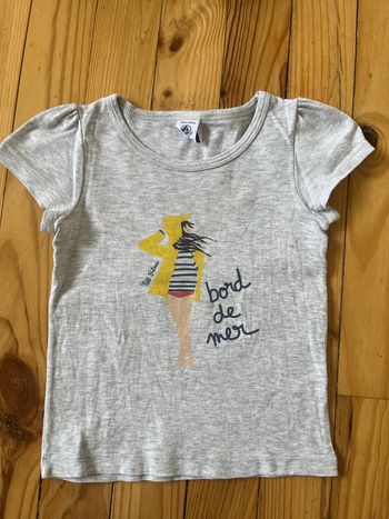 Tee-shirt gris Petit Bateau 4 ans