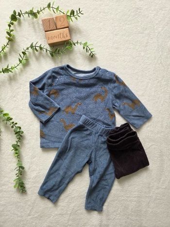 Pyjama velours dinosaure