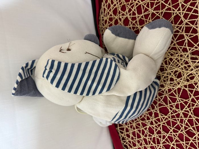 Doudou range pyjama chien rayé bleu DOUDOU ET COMPAGNIE - photo numéro 3