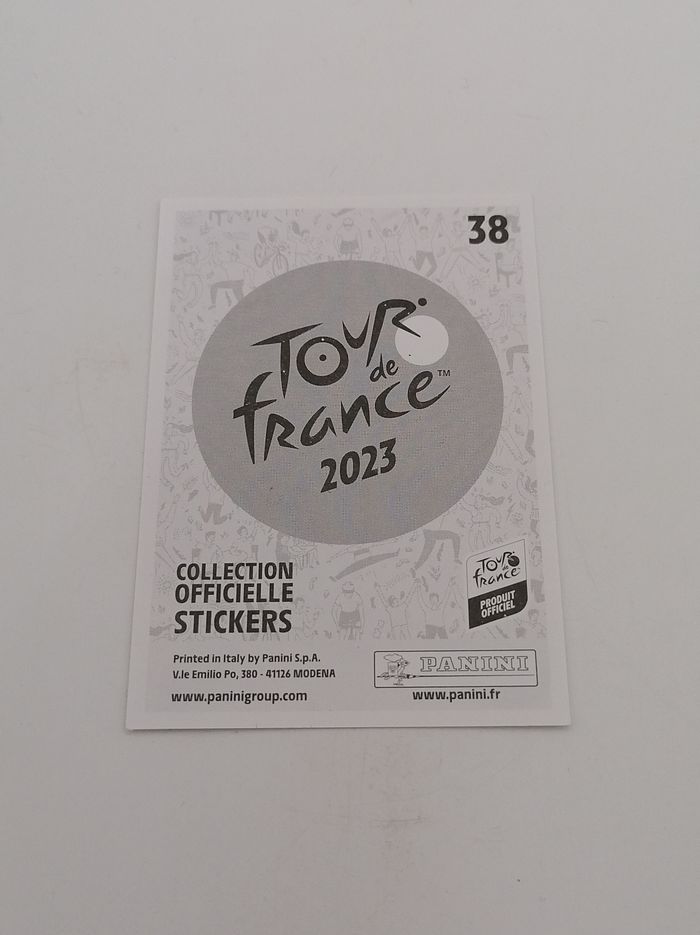 Panini Tour de France 2023 sticker N° 38. - photo numéro 3