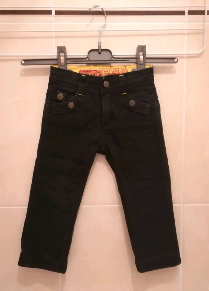 Pantalon noir NEUF T24 mois (86cm) - V92B