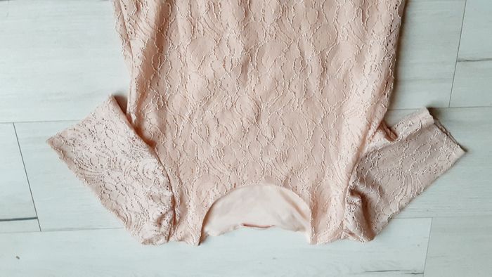 Vêtement femme haut top tee-shirt manches courtes saumon Camaïeu taille S - photo numéro 2