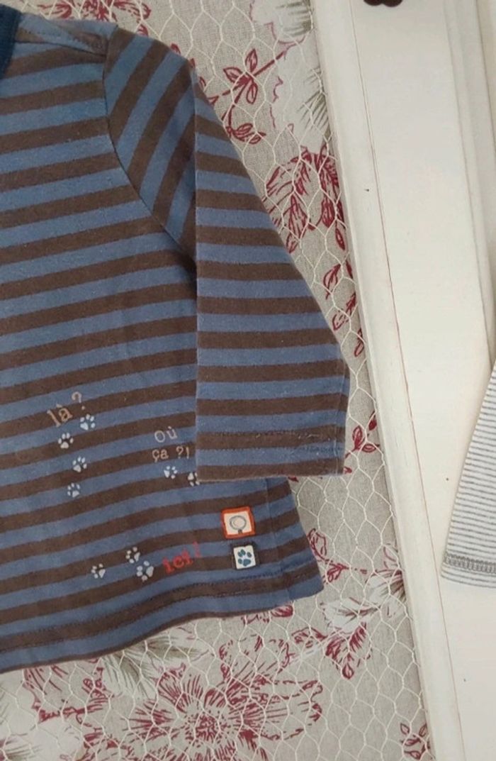 Lot de 2 hauts 6/9 mois 71 cm Vertbaudet et Sergent Major - photo numéro 6