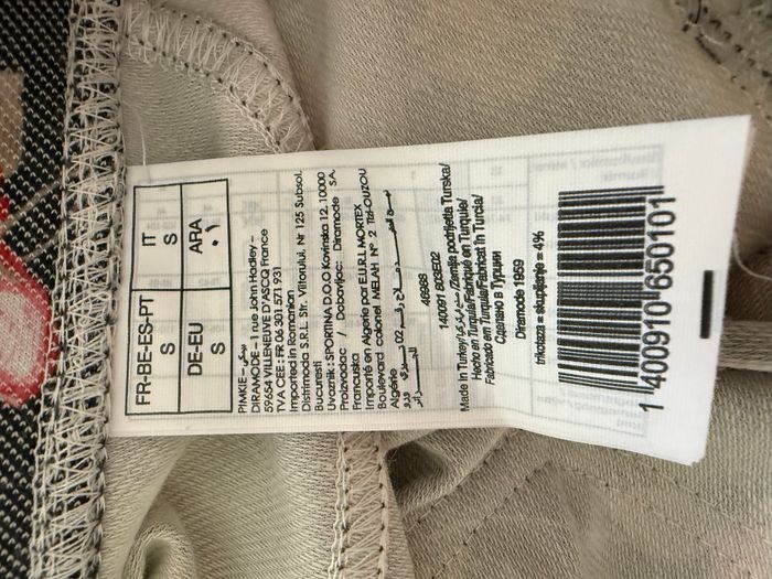 Caleçon legging fleuri sur fond Jean taille S - photo numéro 4