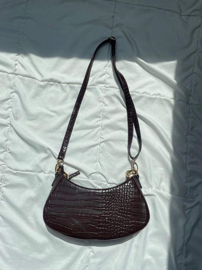 Sac à main marron foncé - photo numéro 3