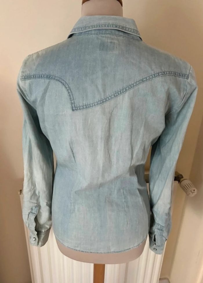Chemise en jean, bleue, Only - photo numéro 9