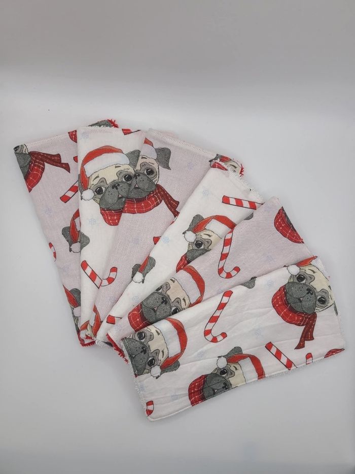 Lot de serviette de noel fait main