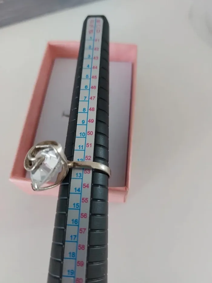 Bague originale en argent et cristal - photo numéro 5