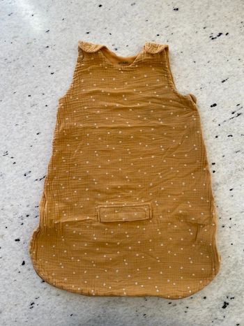 Gigoteuse jaune gaz de coton Kiabi 0/6mois