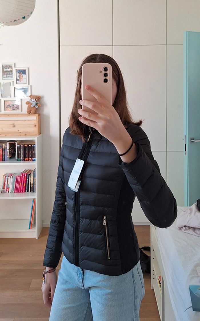 Veste doudoune Zara noir femme M