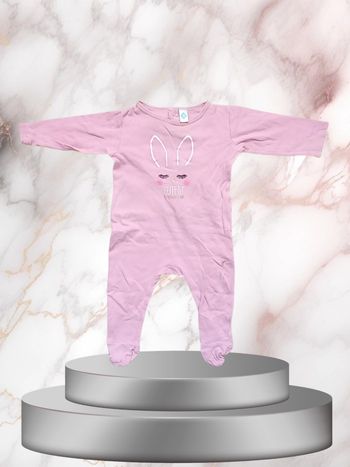 🐰 Pyjama Lapin Rose bébé fille taille 12 mois  🌙