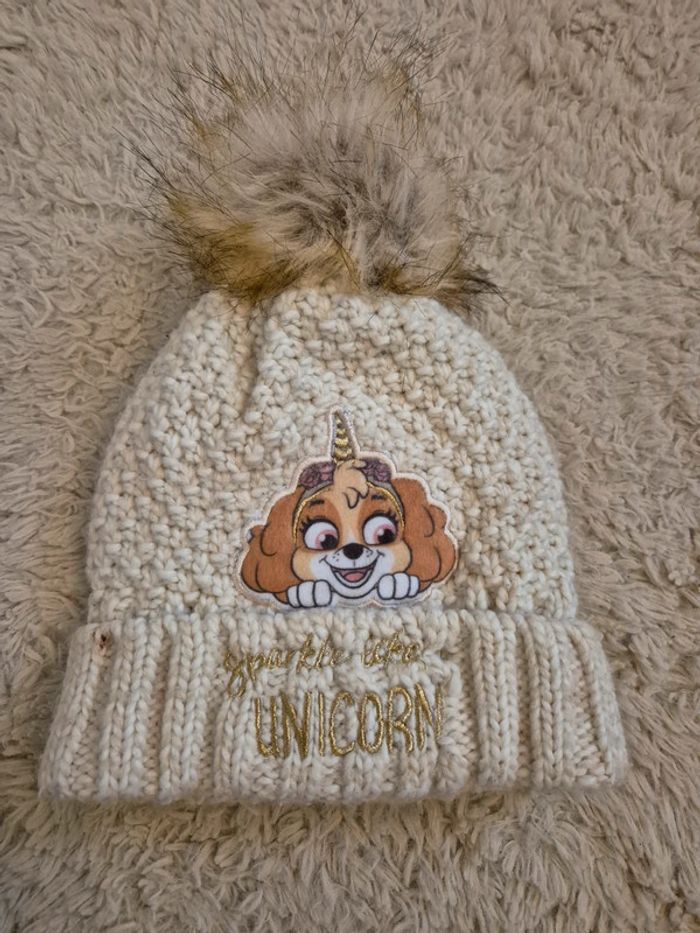 Bonnet stella pat patrouille avec pompon très chaud