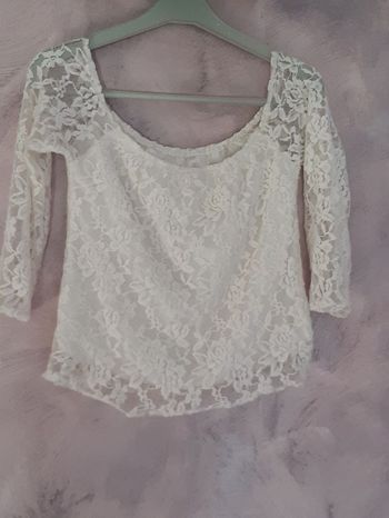 tee shirt en dentelle
