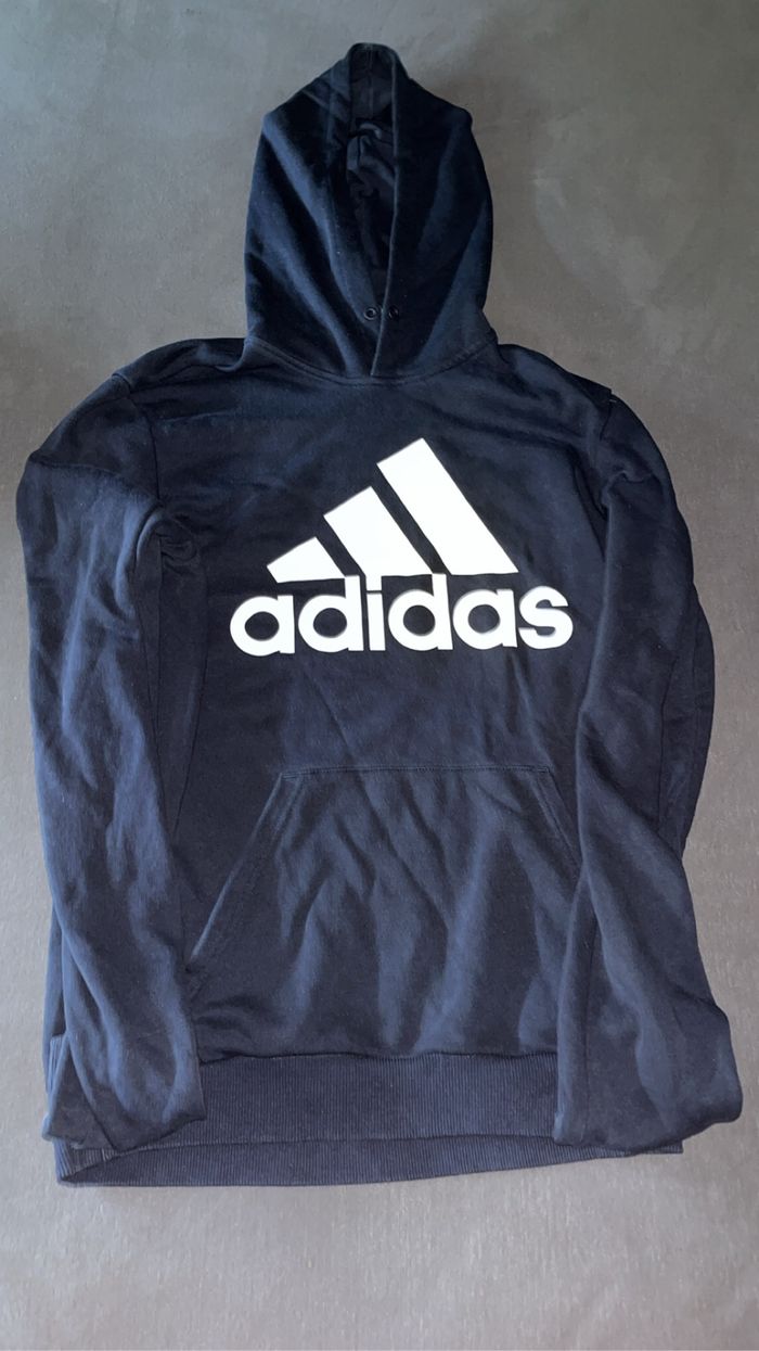 pull adidas bleu marine - photo numéro 2