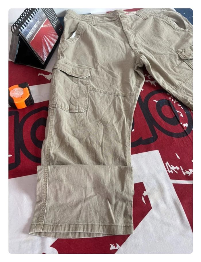 Pantalon cargo Wrangler taille 46 marron clair/ beige crème - photo numéro 6