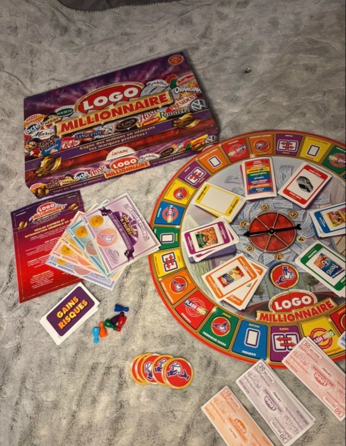 Jeu de société Logo Millionnaire Lansay complet comme neuf