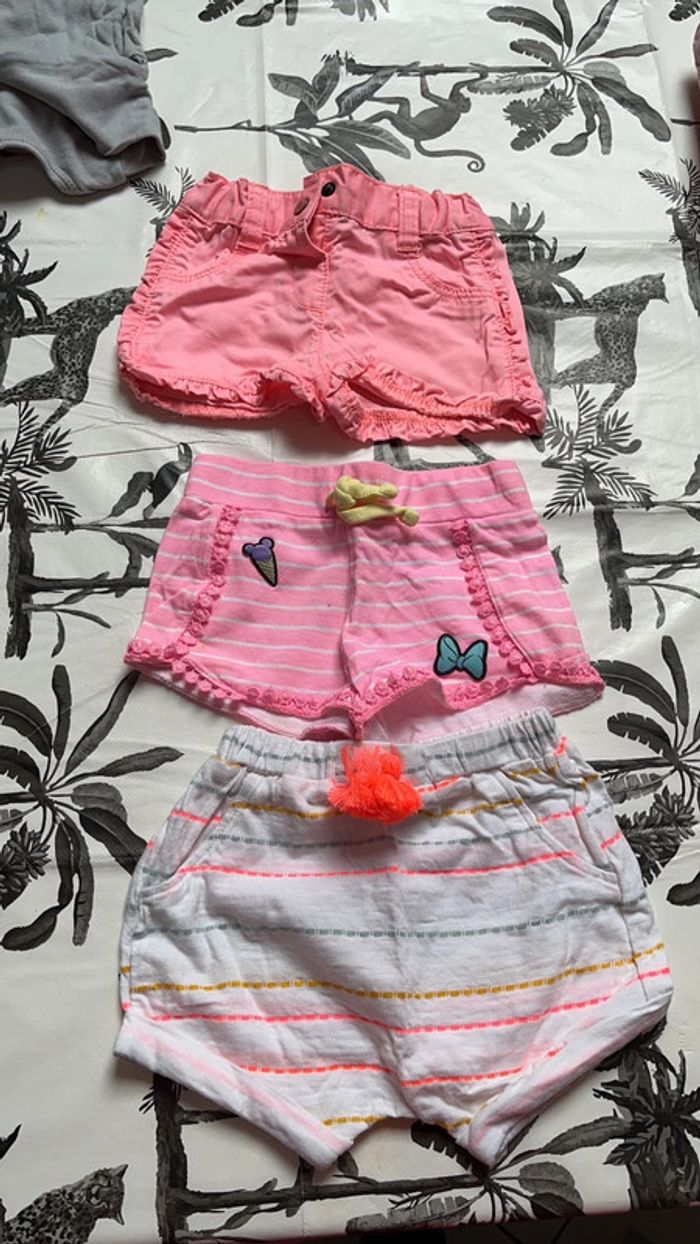 Lot de 3 short fille 6 mois