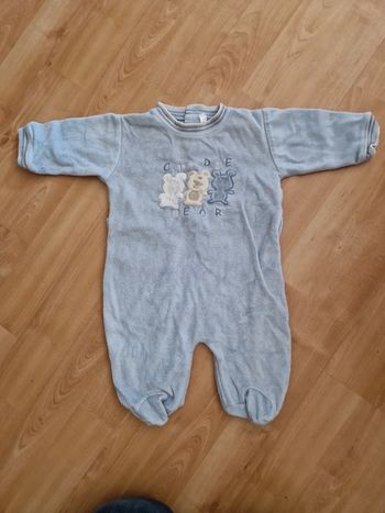 Pyjamas velours 1mois