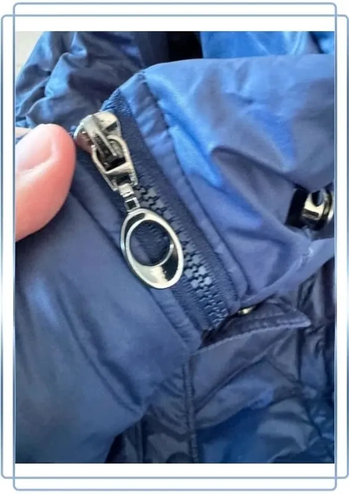 Manteau long bleu By depech Mod, taille 46 - photo numéro 2