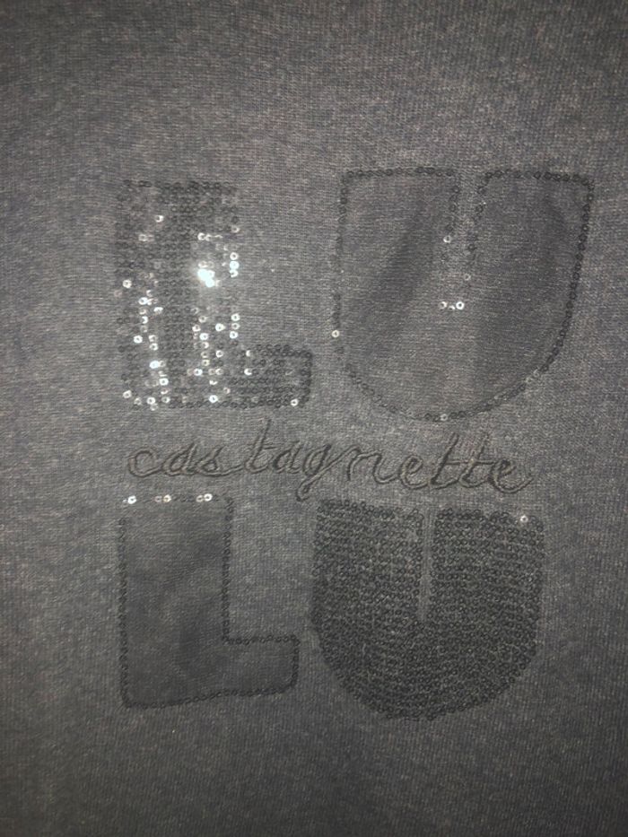Pull gris foncé Lulu Castagnette taille L - photo numéro 3