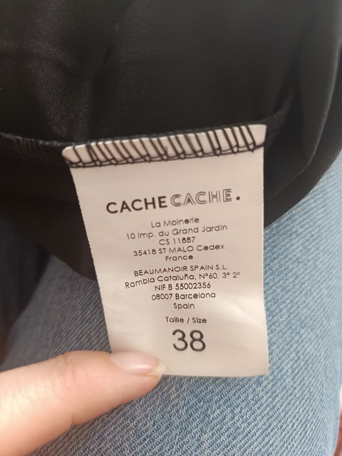 Jupe plissée effet cuir en 38 - photo numéro 2