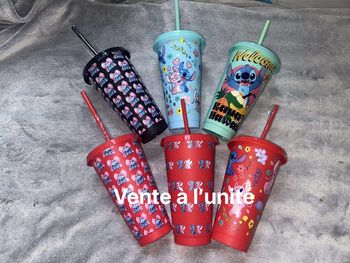 Grand gobelet à paille stitch Disney