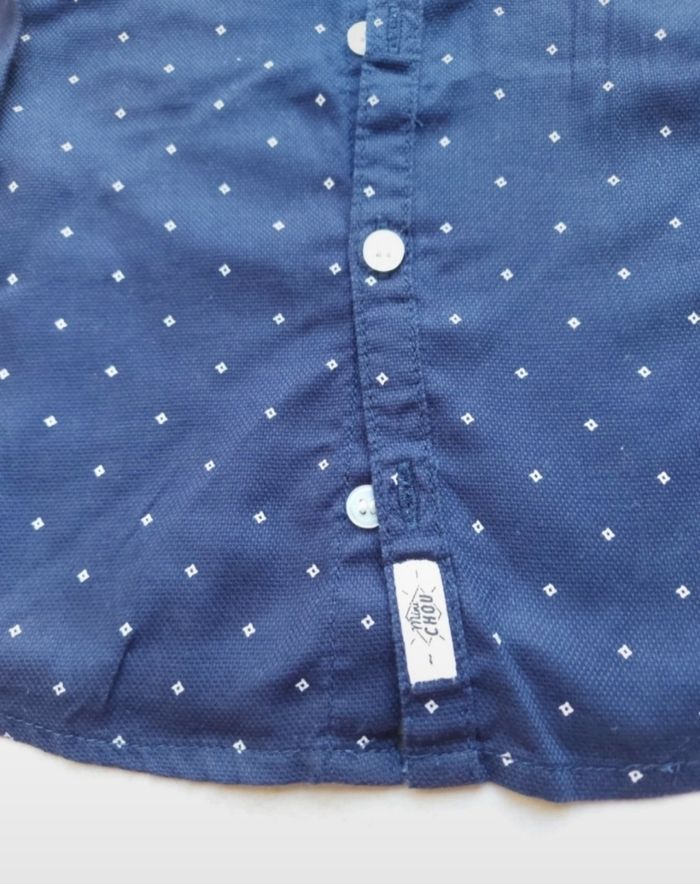 Chemise bleu marine 12 mois - photo numéro 2
