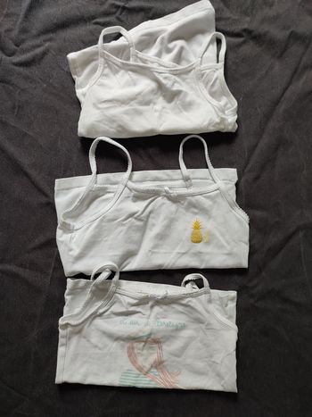 Lot de 3 maillots de corps 6 ans