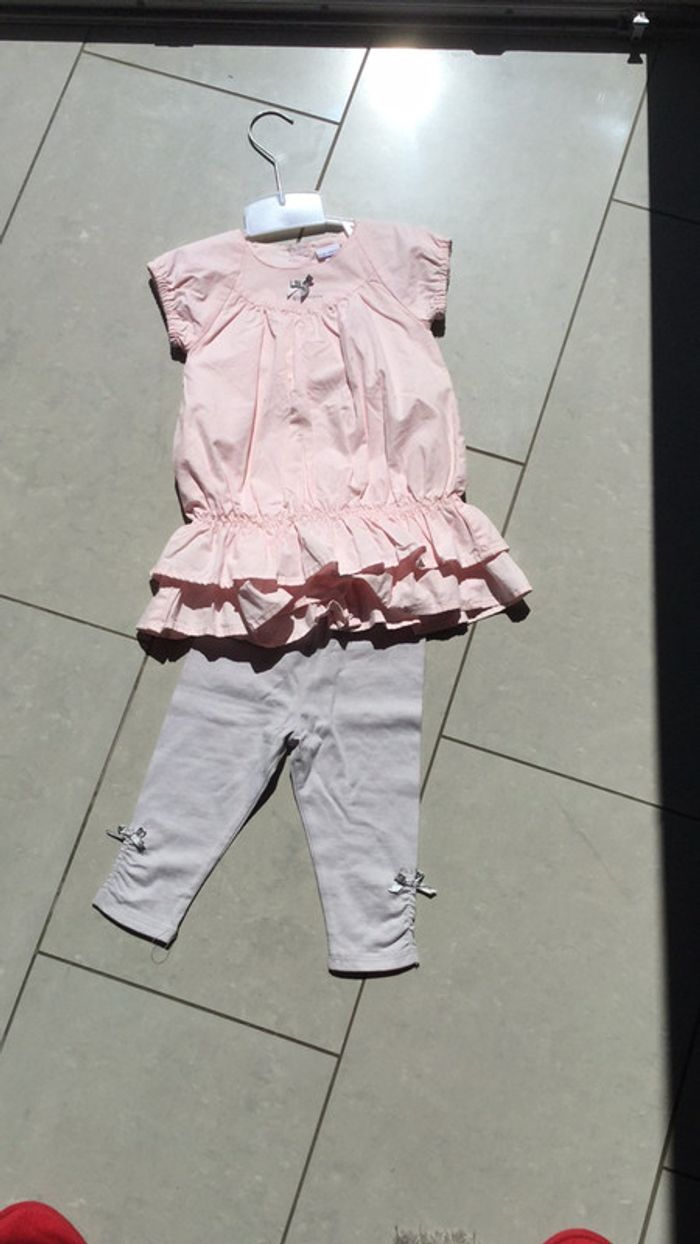 Ensemble tunique et leggings 12m P’tit Bisou neuf