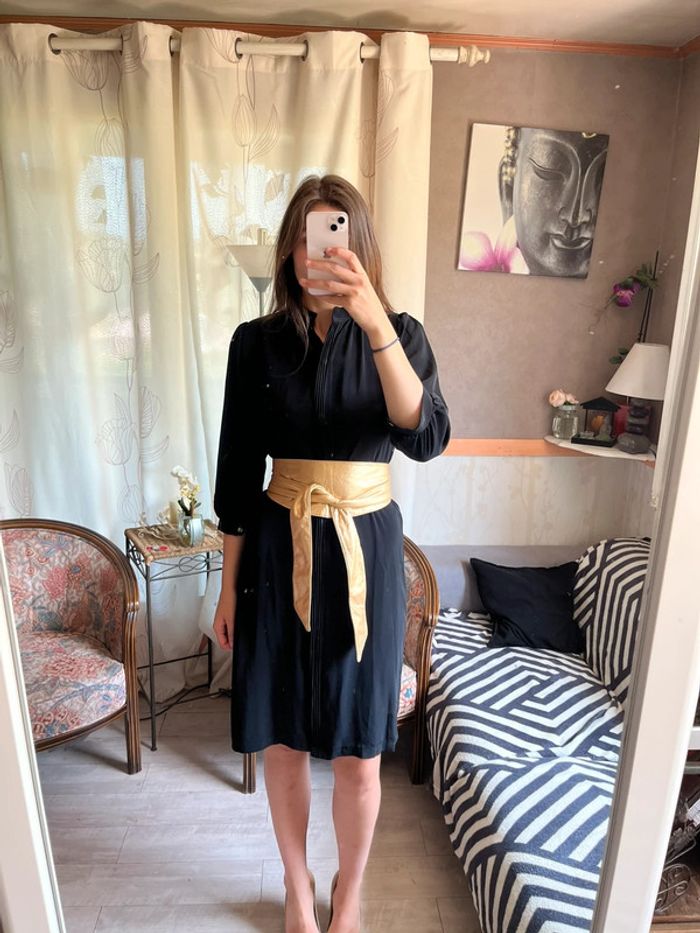 Robe noire pudique vintage y2k 2000yer - photo numéro 4