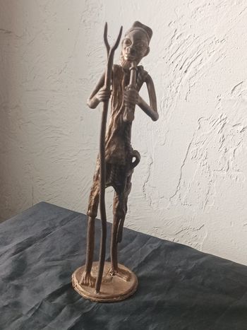 statuette bronze Africaine 