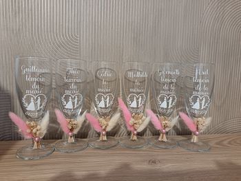 Flûte personnalisée mariage 